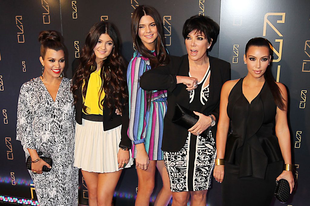 76730, NEW YORK, NEW YORK - Monday April 23, 2012. A KARDASHIAN FAMILY AFFAIR: The Kardashian family attend the opening of Scott Disick's RYU Restaurant in New York City. Scott's event was attended by sisters Kim, Kourtney, Khloe Kardashian and Kendall and Kylie Jenner, as well as Khloe's husband Lamar Odom and Kris Jenner. Kim reportedly met up with Kanye West in front of Reality TV cameras inside of the event. Photograph: ©JGM, PacificCoastNews.com **FEE MUST BE AGREED PRIOR TO USAGE** **E-TABLET/IPAD & MOBILE PHONE APP PUBLISHING REQUIRES ADDITIONAL FEES** LOS ANGELES OFFICE:+1 310 822 0419 LONDON OFFICE:+44 20 8090 4079