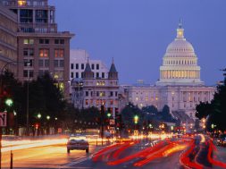 USA, Washington DC, Pennsylvania Avenue and Capitol building
