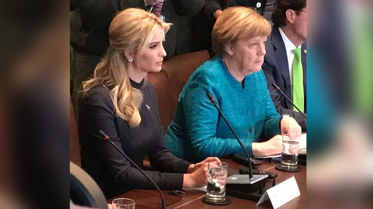 Shpërthen humori në rrjete sociale për takimin e Merkel me Ivanka Trump