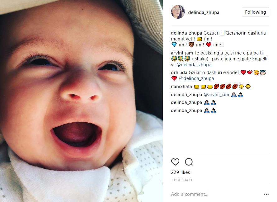 2017-06-01 11_19_52-Delinda Zhupa on Instagram_ “Gezuar 1️⃣ Qershorin dashuria mamit vet ! 👑 im ! �