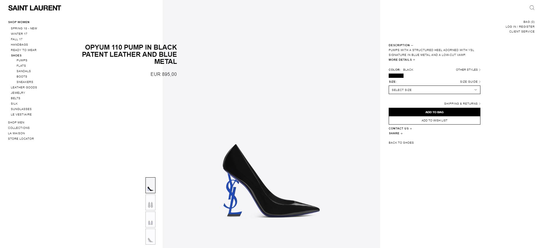 2017-11-07 17_28_41-Saint Laurent OPYUM 110 Pump In Black Patent Leather And Blue Metal _ YSL.com