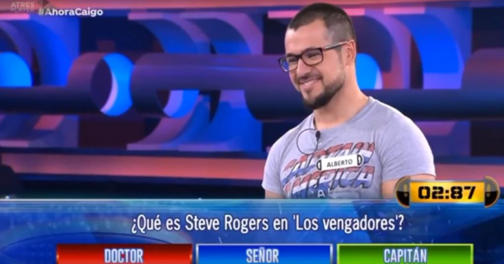 2017-12-19 16_51_09-concursante tenía la respuesta en su camiseta Qué es Steve Rogers en Los Vengado