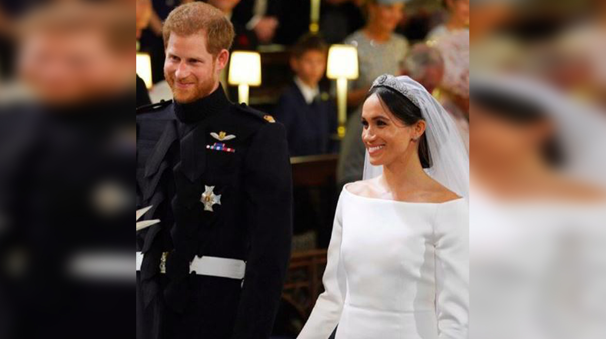 Fotot e çiftit të sapo martuar Princ Harry me Meghan Markle