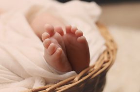 baby-s-feet-on-brown-wicker-basket-161534