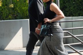 08/24/2021 Jennifer Lopez and Ben Affleck hold hands as they head out on a date in Los Angeles. The 52 year old singer and actress wore a black sleeveless top, plaid skirt, and Louboutin sheer heels. Affleck looked dapper in a black dress shirt, dark jeans, and leather boots. 



sales@theimagedirect.com Please byline:TheImageDirect.com