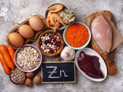 Healthy product sources of zinc. Food rich in Zn