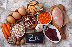 Healthy product sources of zinc. Food rich in Zn