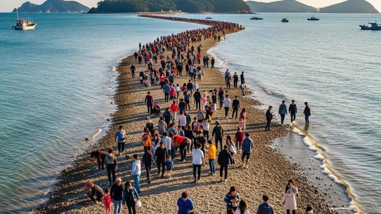 Në Korenë e Jugut, deti hapet dy herë në vit vetëm për një orë