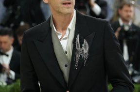 What a lovely night and exhibition at the #metgala Thank you @elsajin519 for the bespoke brooch,