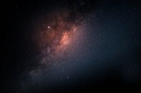 A beautiful shot of the Milky Way constellation full of stars in space
